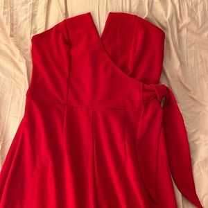 Stunning Bright Red Formal Romper
